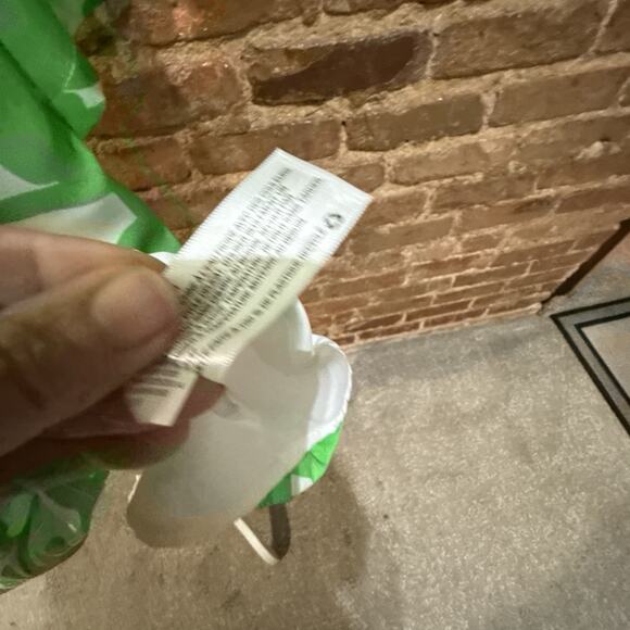 LILLY PULITZER for Target Medium Boom Boom Shift Dress Tropical Leaves Green L - Picture 11 of 12